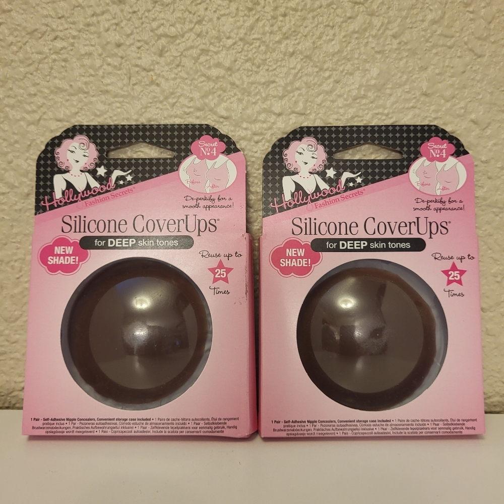 NWT Hollywood Fashion Secrets Silicone Coverups for Deep Skin Tones